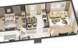 Apartament cu 2 camere, decomandat în Sânpetru Residence