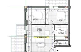 Apartament de 3 camere, 59 mp, posibilitate garaj, zona Terra