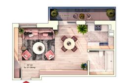 Apartament 1 Camera, 37 mp, Semifinisat, Zona Iulius Mall