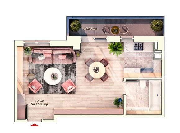 Garsonieră de vânzare Marasti - 180687AV | BLITZ Cluj-Napoca | Poza12