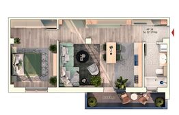 Apartament 2 Camera, 52 mp, Semifinisat, Zona Dorobantilor