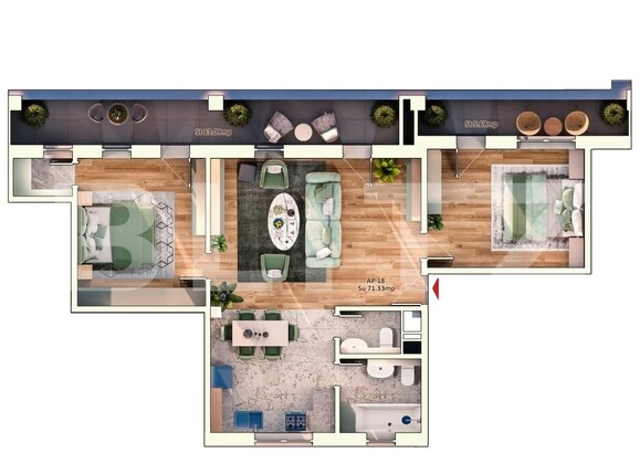 Apartament de vânzare 3 camere Marasti - 180691AV | BLITZ Cluj-Napoca | Poza3