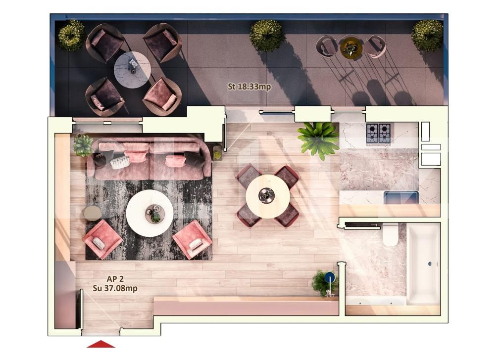 Garsonieră de vânzare Marasti - 180693AV | BLITZ Cluj-Napoca | Poza3