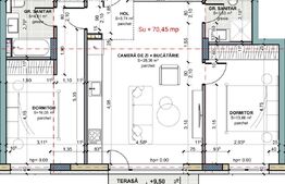 3 camere, 2 bai, 2 balcoane, view superb, comision 0, TERRA Oasului