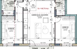 Apartament 3 camere, 2 bai, etajul 1, zero comision, Terra Oasului