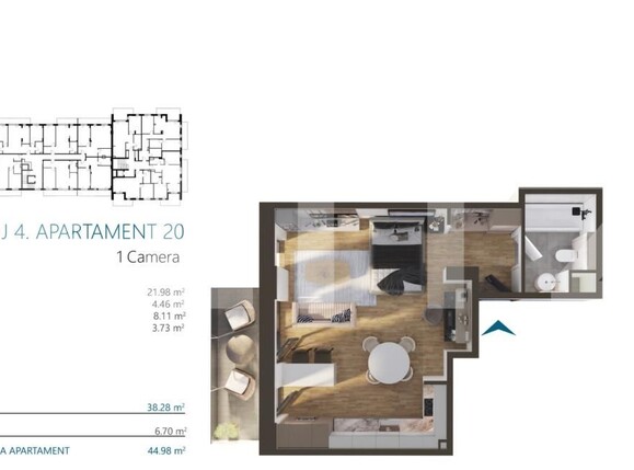 Garsonieră de vânzare Iris - 180987AV | BLITZ Cluj-Napoca | Poza1