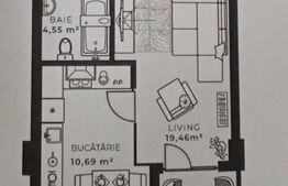 Apartament 1 camera, etaj intermediar, CF, Ansamblul Soporului 