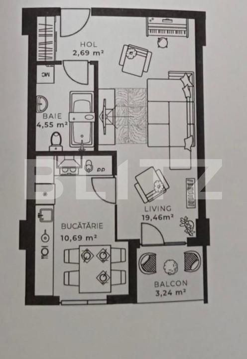 Garsonieră de vânzare Gheorgheni - 181069AV | BLITZ Cluj-Napoca | Poza3