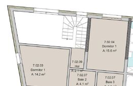 Apartament 3 camere 3 Bai 2 Nivele, 93 mp, Terasa 36 mp, Imobil Nou