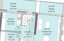 Apartament 2 camere 2 Bai, 2 Nivele, 71 mp, Terasa 16 mp, Imobil Nou