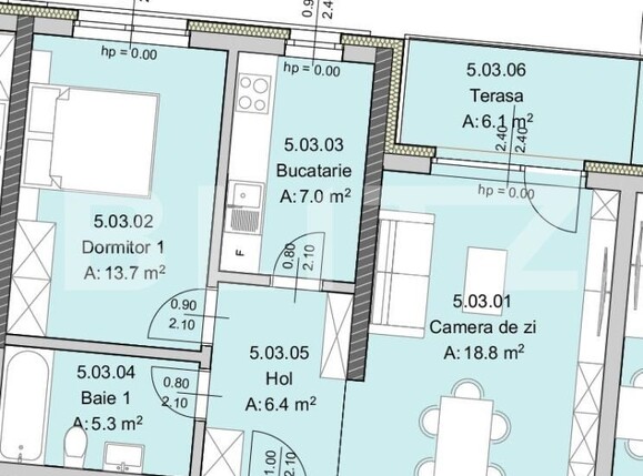 Apartament de vânzare 2 camere Semicentral - 181178AV | BLITZ Cluj-Napoca | Poza1