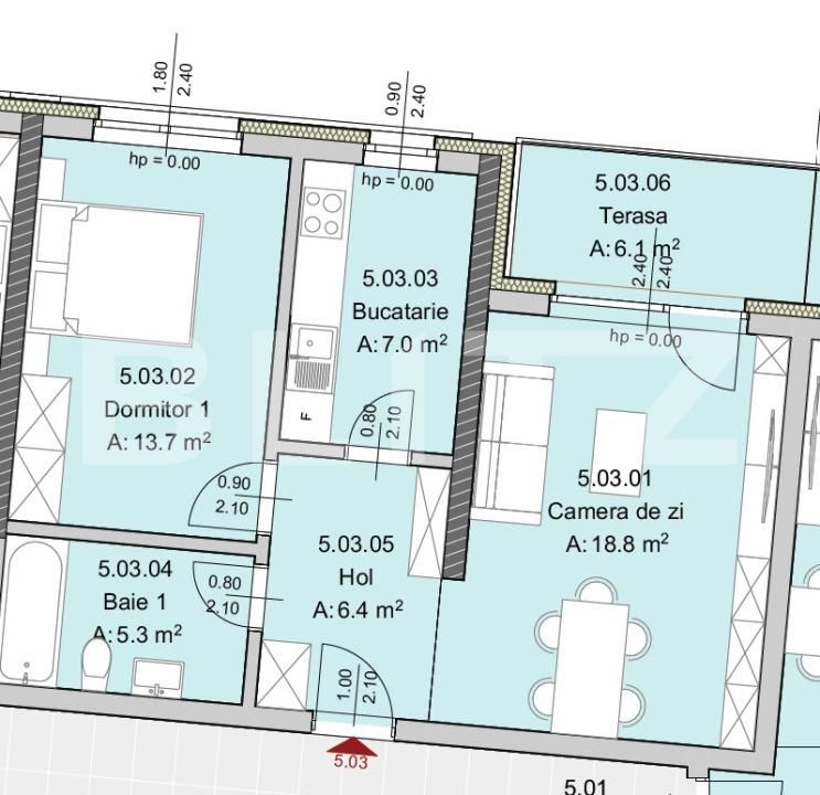 Apartament de vânzare 2 camere Semicentral - 181178AV | BLITZ Cluj-Napoca | Poza2