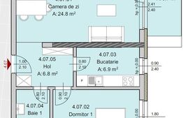 Apartament 2 camere 58 mp, Constructie Noua, Zona The Office