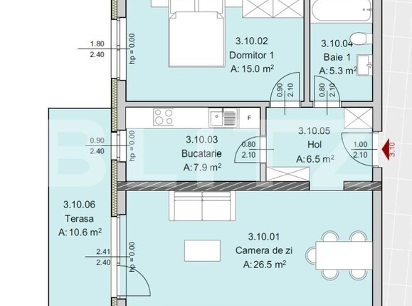 Apartament de vânzare 2 camere Semicentral - 181193AV | BLITZ Cluj-Napoca | Poza1