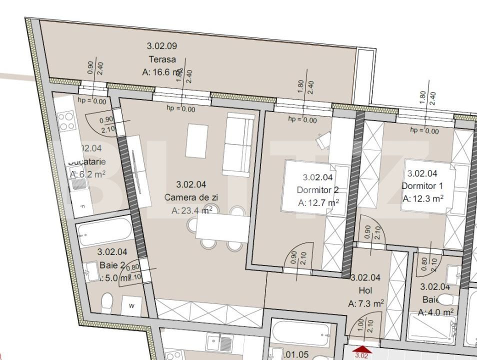 Apartament de vânzare 3 camere Semicentral - 181195AV | BLITZ Cluj-Napoca | Poza2