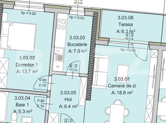 Apartament de vânzare 2 camere Semicentral - 181196AV | BLITZ Cluj-Napoca | Poza1