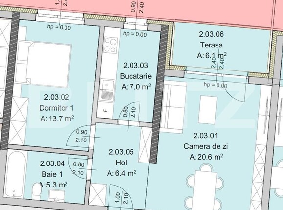 Apartament de vânzare 2 camere Semicentral - 181200AV | BLITZ Cluj-Napoca | Poza2