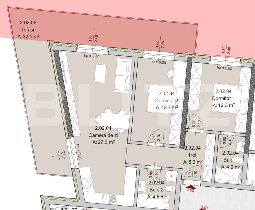 Apartament de vânzare 3 camere Semicentral - 181202AV | BLITZ Cluj-Napoca | Poza2