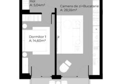 Apartament cu 2 camere, 54 mp utili, zona Iulius Mall