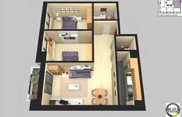 Vanzare 3 camere, 65 mp utili, FINISAT, la cateva minute de REAL