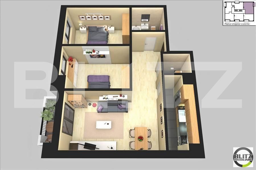 Apartament de vânzare 3 camere Iris - 1813AV | BLITZ Cluj-Napoca | Poza10