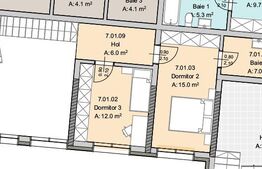 Apartament 4 camere, 102 mp, Terasa 214 mp, Imobil Nou, Semicentral