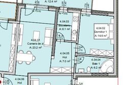 Apartament 2 camere, 62 mp, Terasa 12 mp, Imobil Nou, Semicentral