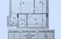 Apartament la cheie, 3 camere, 52 mp, 6 mp balcon, zona Metro