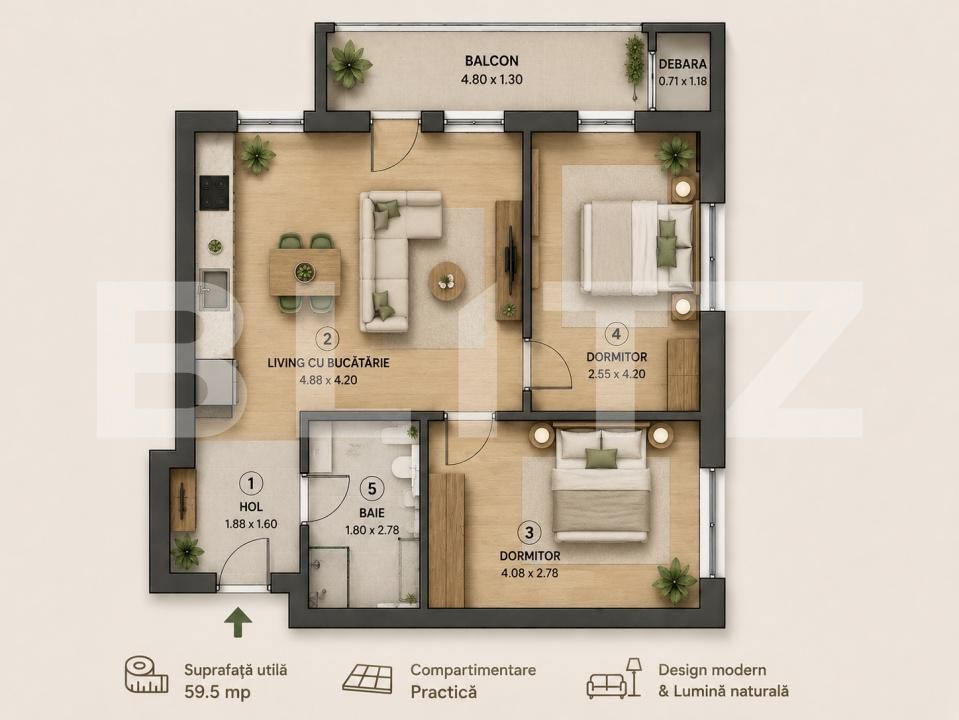 Apartament de vânzare 3 camere Manastur - 181526AV | BLITZ Cluj-Napoca | Poza14
