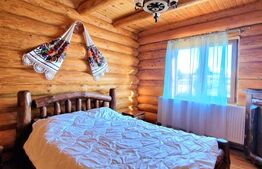 🏔️ Cabana din lemn rotund, 140 mp utili, 1000mp teren – zonă turistică Mărișel