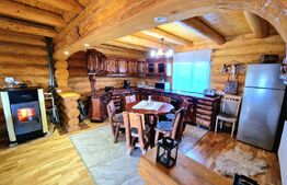 🏔️ Cabana din lemn rotund, 140 mp utili, 1000mp teren – zonă turistică Mărișel