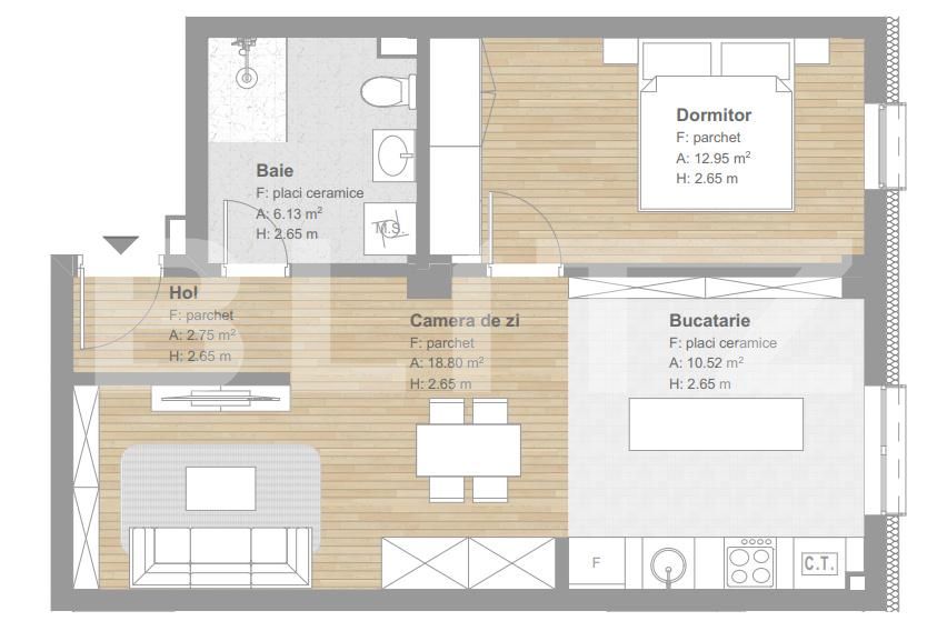 Apartament de vânzare 2 camere Floreşti - 181688AV | BLITZ Cluj-Napoca | Poza1