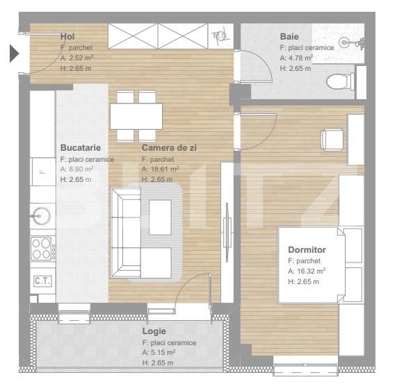 Apartament de vânzare 2 camere Floreşti - 181690AV | BLITZ Cluj-Napoca | Poza1