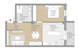 Apartament finisat,  51 mp, tva inclus, ansamblu nou, zona Tineretului