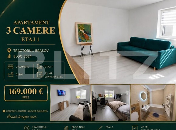 Apartament de vânzare 3 camere Tractorul - 181698AV | BLITZ Brașov | Poza1