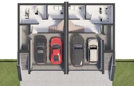 Casa moderna cu terasa panoramica si garaj dublu – confort, intimitate