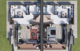 Casa moderna cu terasa panoramica si garaj dublu – confort, intimitate