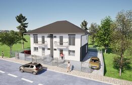 Duplex cu 3 dormitoare, 3 bai si teren de 220 mp la doar 155.000 euro negociabil