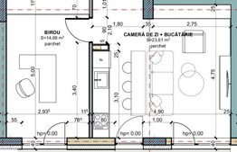 Apartament 2 camere, terasa 18 mp, comision 0, Terra Gardens Oasului