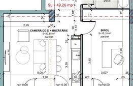 Apartament 2 camere, etajul 1, comision 0, Terra Gardens Oasului