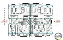 Duplex, 110 mp utili, 200 mp teren, semifinisat