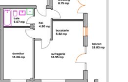 Apartamente moderne cu 2 camere, balcon si dressing - bloc nou in Ghimbav