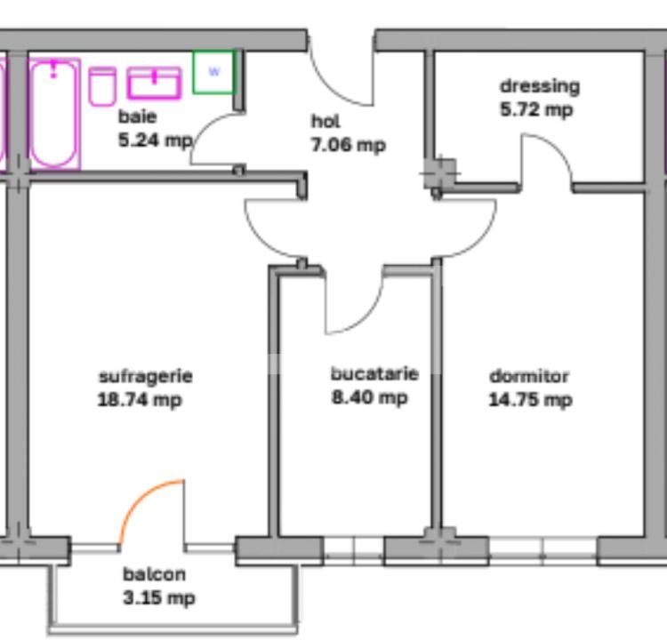 Apartament de vânzare 2 camere Ghimbav - 183477AV | BLITZ Brașov | Poza2
