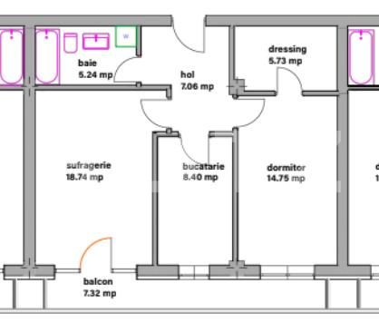 Apartament de vânzare 2 camere Ghimbav - 183478AV | BLITZ Brașov | Poza3