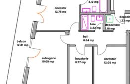 Apartament modern cu 3 camere, balcon si dressing - bloc nou in Ghimbav