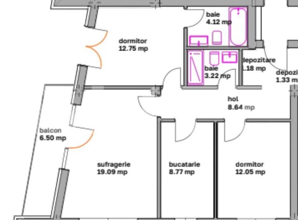 Apartament de vânzare 3 camere Ghimbav - 183480AV | BLITZ Brașov | Poza2