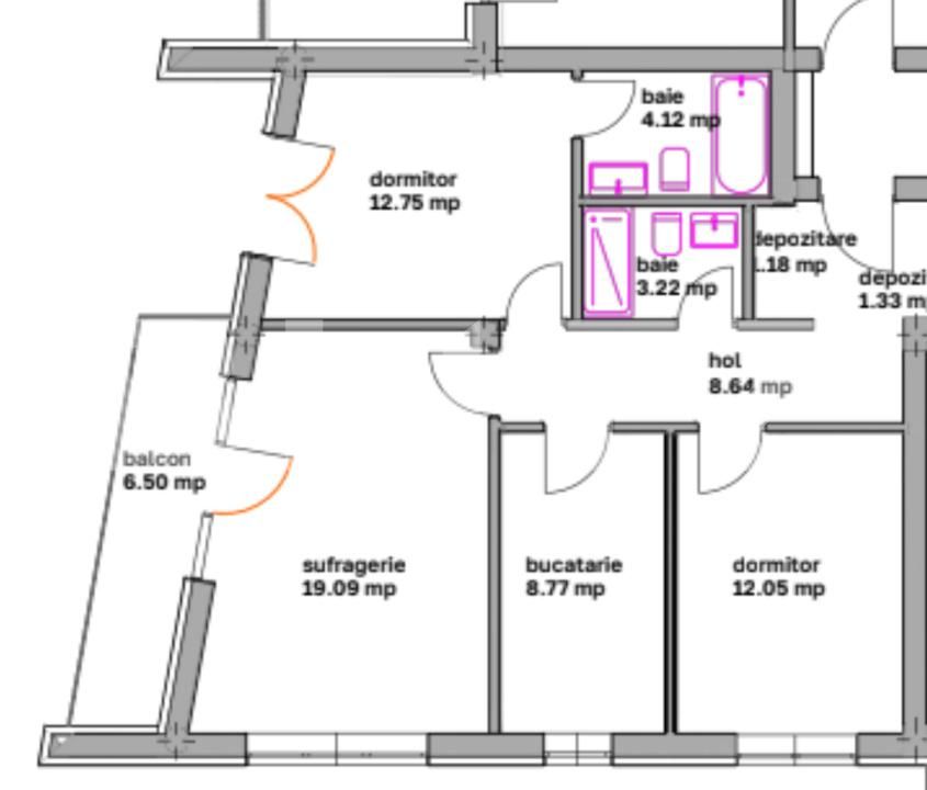 Apartament de vânzare 3 camere Ghimbav - 183480AV | BLITZ Brașov | Poza2