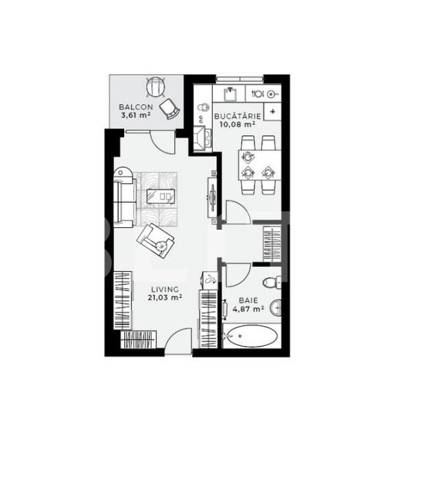 Garsonieră de vânzare Sopor - 183868AV | BLITZ Cluj-Napoca | Poza8