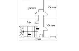 Triplex cu 130 mp utili, semifinisat in zona Floresti.