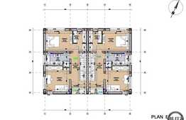 De vanzare Duplex, 130 mp cu teren aferent de 200 mp. Dispus pe P+E+M.